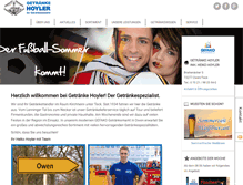 Tablet Screenshot of getraenke-hoyler.de